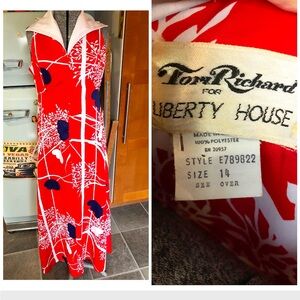 Tom Richard Red Floral Maxi Dress